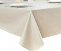 LIBERECOO Heavy Duty Vinyl Tablecloth with Flannel Backing Waterproof Oil-Proof Plastic Table Cloth Stain-Resistant Wipeable Rectangle or Square Table Cover for Indoor and Outdoor 54 x 54 Inch