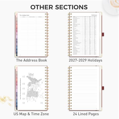 RETTACY 2027 Planner, Weekly and Monthly, A5 Size (5.7" x 8.3")