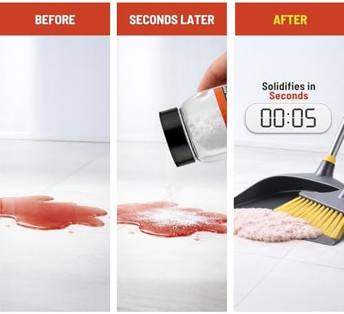 SMELLEZE Vomit Clean Up Powder & Blood Body Fluid Solidifier - 2 lb. Bottle