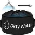 Nilight 1 Pack RV Sewer Hose Storage Bag Waterproof Black with Mesh Top