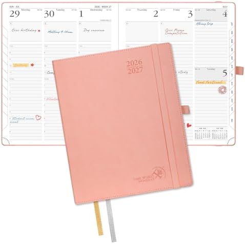 POPRUN Planner 2026-2027, Large-8.5" x 10.5", Academic Weekly Planner