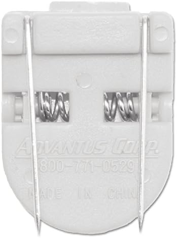 ADVANTUS Panel Wall Clip for Fabric Panels, Standard Size, 40-Sheet Capacity, Pack of 4, White (75300)