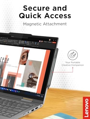 Lenovo USI Pen 2 Magnetic for Chrome OS, Precision Tilt Feature Stylus Pencil, AAAA Battery, USI 2.0 Compatibility, Perfect for Students, Professionals, and Creatives, Storm Grey