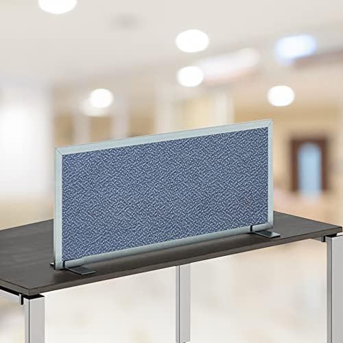 OBEX Acoustical Free Standing Privacy Screen, Cubicle Accessories Desk Privacy Panel, Desk Dividers for Office, Office Furniture Partitions Portable Sound Proof Dividers, 12" x 42", Twilight
