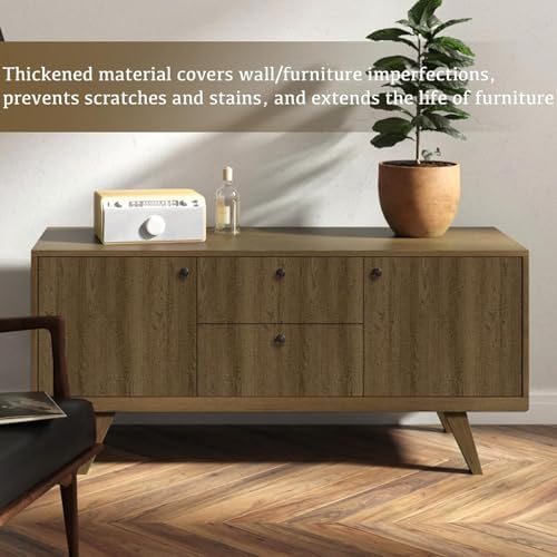 Abyssaly Wood Contact Paper, Walnut Wood Peel and Stick Wallpaper for Cabinets, Self Adhesive Waterproof Wood Grain Wall Paper Easy to Clean for Furniture Countertops Drawer Shelf Liner 15.7" x 275"