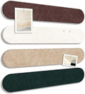 Olanglab Felt Bulletin Board Strips 4-Pack 24"x16" with 50 Pins, Chestnut