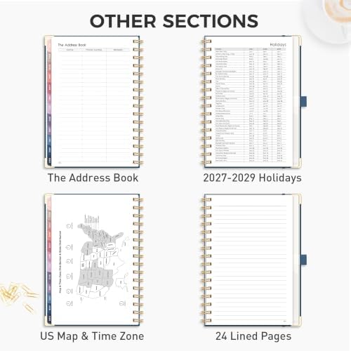 RETTACY 2027 Planner, Weekly and Monthly, A5 Size (5.7" x 8.3")