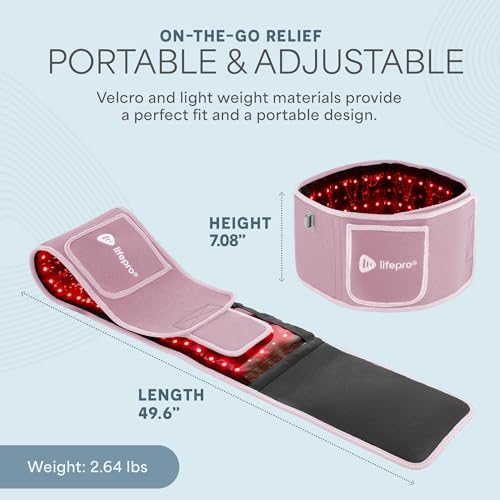 Lifepro Allevared Red Light Therapy Belt - Dual/Triple Chip LED Belt