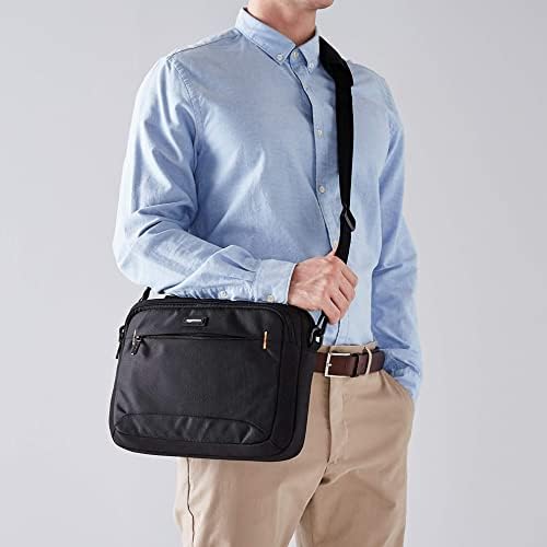 Amazon Basics Laptop Carrying Case with Adjustable Shoulder Strap, 11.6 in, Black, 10-Pack