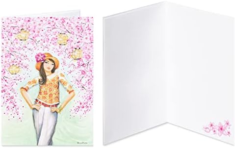 Papyrus Deluxe Boxed Birthday Card Assortment - Designed by Bella Pilar, City Fashion (4-Count)
