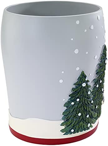 Avanti Linens - Waste Basket, Decorative Trashcan, Guest Bathroom Essentials, Holiday Home Decor (Country Friends Collection)