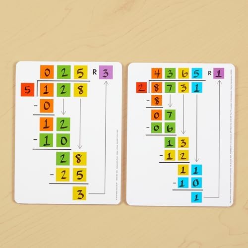 Really Good Stuff Beginning Long Division Dry-Erase Boards - 6 Boards