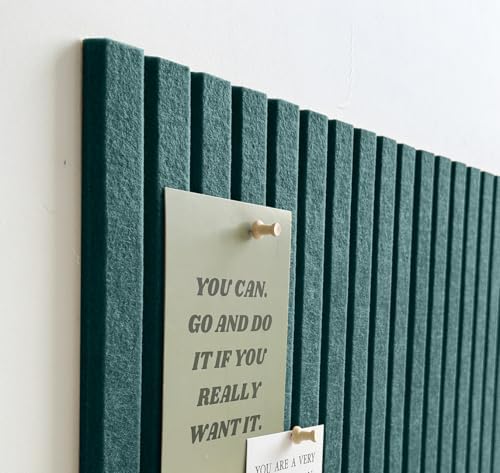 Large Felt Bulletin Board 48" x 24", Forest Green