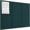 MaxGear Felt Bulletin Board 36" x 24", Dark Green Felt Wall Tiles Push Pins
