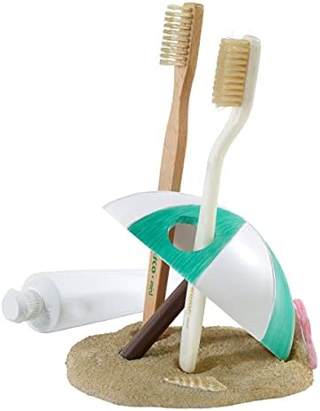 Avanti Linens - Toothbrush Holder, Beach Inspired Bathroom Decor (Beach Mode Collection)