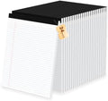 24pcs Legal Pads 8.5 x 11, Perforated White Notepad 8.5x11, 50Sheets/Pad