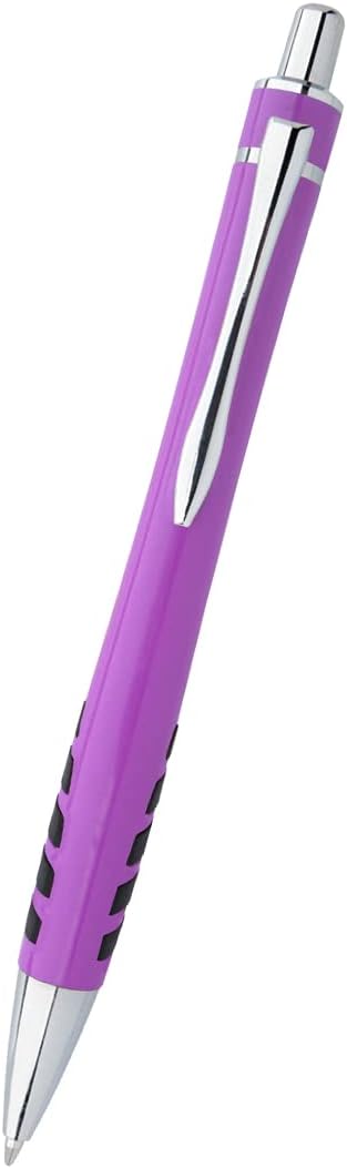 ExpressDesigns™ - Your Name or Imprint on our Custom Printed Addison Ballpoint Pen - Rubber Grip For Writing Comfort And Control, black ink, medium point - 12 Pack (Assorted)