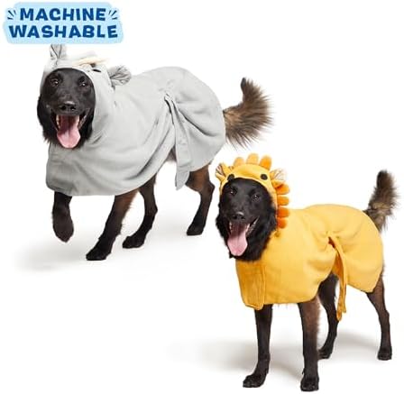 BARKBOX Dog Bathrobe - 2 Pack - for Dogs - Large