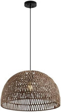 JONATHAN Y Campana 1-Light Pendant Dome Ceiling Lamp, 20", Brown