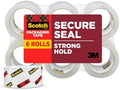 Scotch Secure Seal Packaging Tape, 6-Count, 1.88 in x 54.6 yd (Pack of 6)