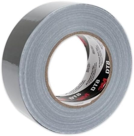 3M All Purpose Duct Tape DT8, Silver, 1.88 in x 60 yd, 8 mil, 1 Roll