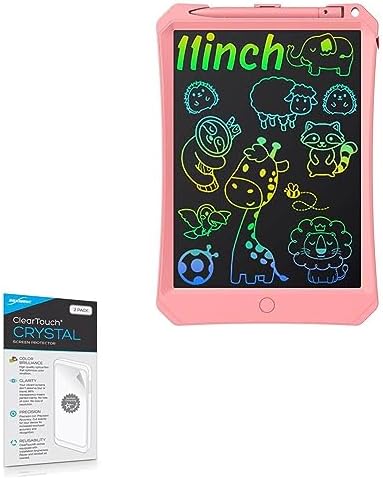 BoxWave Screen Protector Compatible with Tugau LCD Writing Tablet (11 in) - ClearTouch Crystal (2-Pack), HD Film Skin - Shields from Scratches