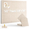 28" x 18" Felt Bulletin Board Tiles 1/2" Thick, Beige