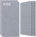 TO-TH Acoustic Wall Panels Large Sound Absorbing Panel 10 Pack, Smoky Gray