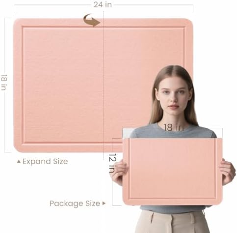 Felt Bulletin Board 24x18 inches, Decorative Pin Board for Home & Office