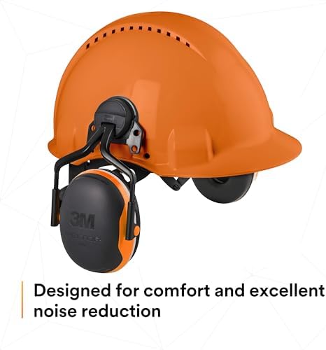 3M PELTOR Hearing Protection Earmuffs, X4 Series Noise Protection, Construction, Manufacturing, Assembly, Sanding