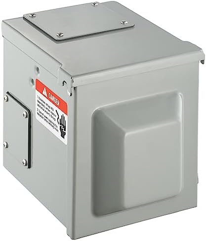 VEVOR 50 Amp RV Power Outlet Box, 125/250 Volt, Enclosed Lockable Outdoor RV Receptacle Box, NEMA 14-50R Weatherproof Electrical Panel, for RV Camper Trailer Motorhome Electric Car
