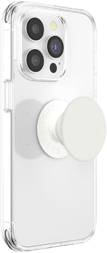 PopSockets Adhesive Phone Grip, Holder- Creme Fresh | Secure Comfortable Hold, Anti-Drop, Kickstand, White, Electronic Accessories, For iPad/Kindle/iPhone/Android