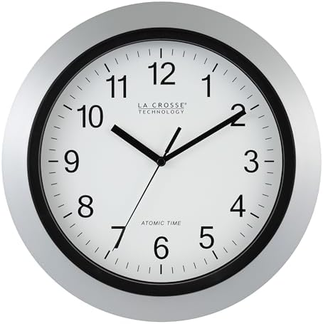 La Crosse Technology WT-3129S 12 Inch Atomic Analog Wall Clock