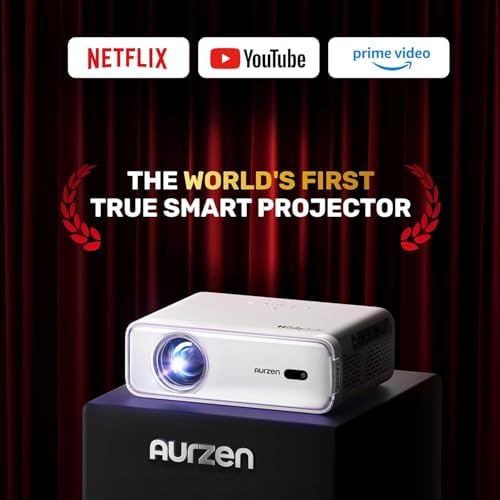 Aurzen EAZZE D1 Smart Portable Outdoor Projector with WiFi and Bluetooth