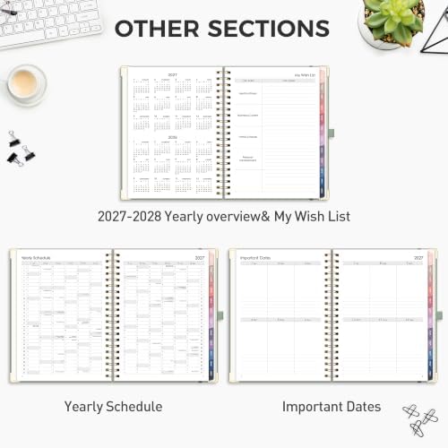 RETTACY 2027 Planner, Weekly and Monthly, Large Size (8.5" x 11")