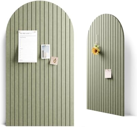 Large Arched Felt Bulletin Board 47.2''×25.5'', Sage