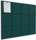 MaxGear Felt Bulletin Board 48" x 36", Dark Green Felt Wall Tile Wall Decor