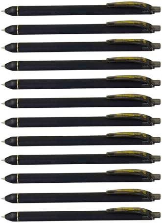Pentel EnerGel Kuro Liquid Gel Pen, (0.7mm) Medium line, Black Ink, 12 Pack (BL437R1-A)