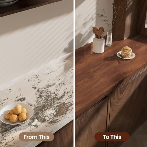 Wood Grain Contact Paper Peel and Stick Wallpaper for Cabinets Furniture