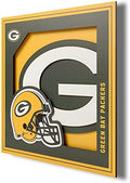YouTheFan NFL Green Bay Packers 3D Logo Series Wall Art