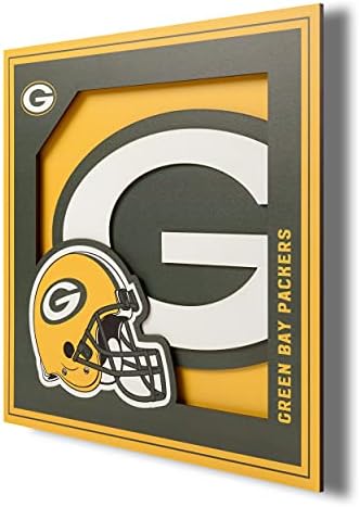 YouTheFan NFL Green Bay Packers 3D Logo Series Wall Art