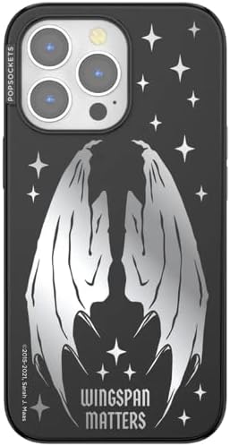 PopSockets iPhone 13 Pro Phone Case with MagSafe- Wingspan | Magnetic, Wireless Charging, Camera & Drop Protection, Bookish, Acotar, Throne, Glass, Sarah