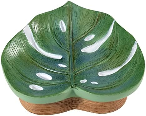 Avanti Linens - Soap Dish, Countertop Decor, Palm Tree Leaves Inspired Home Decor (Viva Palm Collection)