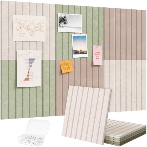 Lifewit Large Felt Bulletin Board with Self-Adhesive 36" x 24"- 6 Pack