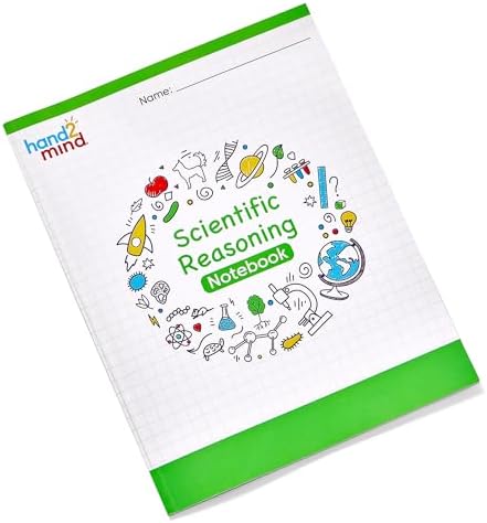hand2mind Scientific Reasoning Notebook, Grades 3-5, Elementary Classroom Must Haves, Science Teacher Supplies, STEM Lab Notebooks for Kids (Set of 10)
