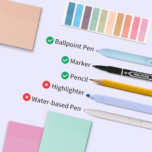 91 Pcs Book Annotation Kit, Aesthetic Pens and Highlighters Set, Transparent Sticky Notes for annotating, Sticky Tabs for Books, Reading Book Stickers for Book Lover, Bible Study Supplies Bookworm