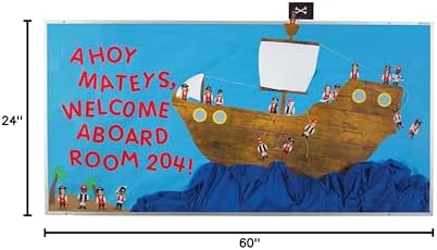 Fadeless Bulletin Board Paper, Fade-Resistant Paper for Classroom Décor | 24” x 60’, White, 1 Roll
