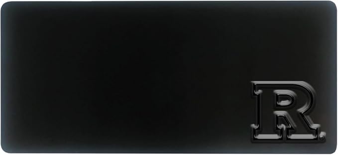 Rutgers University Alumni Desk Mat, Durable Office Supplies, Non-Slip Base, Responsive Desk Pad with Smooth Surface, Black