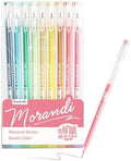9 Colored Gel Pens Set, 0.6mm Fine Point for Black Paper & White Paper, Pens for Journaling, Adult Coloring Books, Bible, Drawing, Note Taking, Art & Journaling Supplies (Morandi-Sweet Color)