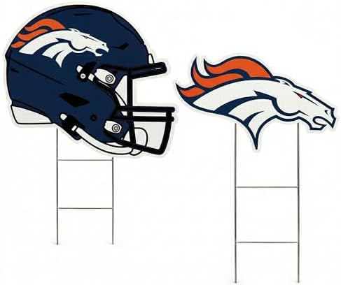 NFL Logo & Helmet 2 Pack Yard Sign Set